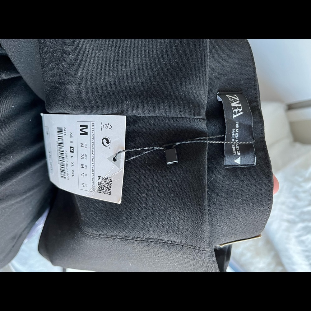 Zara Black Flared Pants/ Leggings - Picture 4 of 7